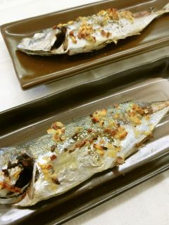 ココットであじの塩焼き~にんにくソース~-レシピのメイン写真