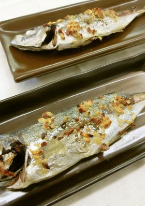 ココットであじの塩焼き~にんにくソース～-レシピのメイン写真
