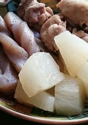 大根と蒟蒻､鶏モモの炊き合わせ-レシピのメイン写真