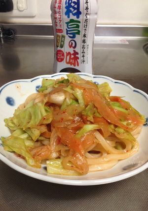 節約!液みそキムチの焼うどん-レシピのメイン写真