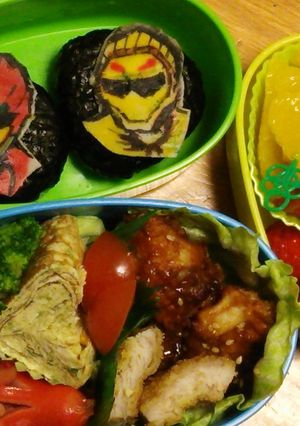 キャラ弁当 ジュウオウジャー-レシピのメイン写真