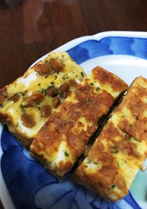 パパッと納豆入り卵焼き♡-レシピのメイン写真