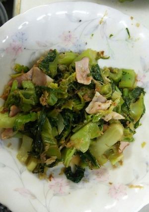 こぶたかなとベーコンの炒め物-レシピのメイン写真