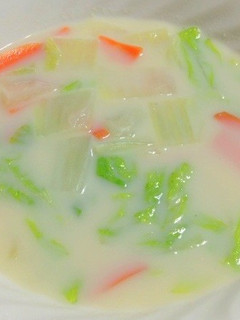あったか白菜の豆乳スープ-レシピのメイン写真