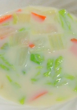 あったか白菜の豆乳スープ-レシピのメイン写真