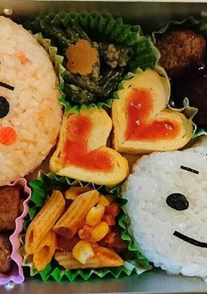 チャーリーとスヌーピー弁当-レシピのメイン写真
