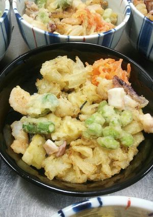 バラバラでも大丈夫!あられ天丼!-レシピのメイン写真