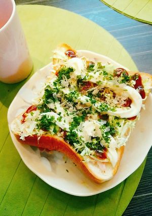 〓お好み焼き風トースト〓-レシピのメイン写真