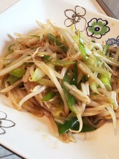 安くて美味しくて早い!モヤシとネギの副菜-レシピのメイン写真