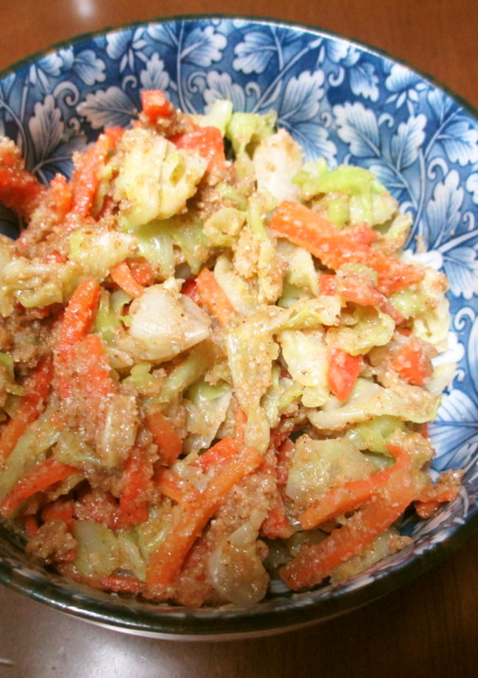 野菜だしで、キャベツと人参のゴマ和え-レシピのメイン写真