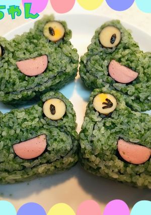 【飾り巻き寿司】かわいい☆かえるさん★-レシピのメイン写真