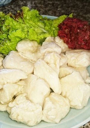 ささみ肉にさっぱり梅鰹添え❗-レシピのメイン写真