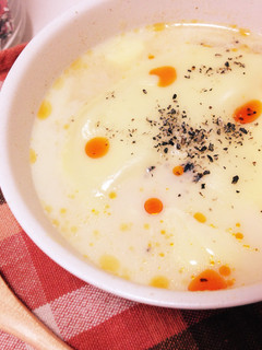 お味噌汁リメイクで♡簡単!豆乳スープ-レシピのメイン写真