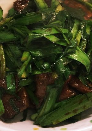 焼き肉のタレで簡易！ニラレバ炒め-レシピのメイン写真