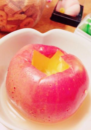 簡単!レンジで丸ごと焼き林檎-レシピのメイン写真