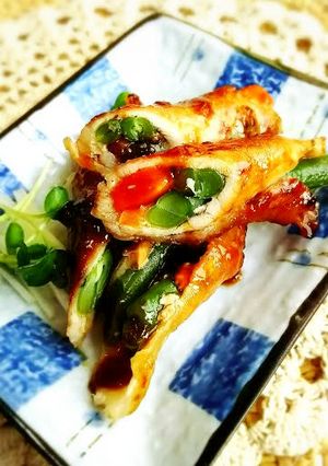 ☆インゲンと人参の肉巻き☆スタミナのタレ-レシピのメイン写真