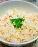 贅沢✴ずわい蟹缶と桜えびの炊き込みご飯♪