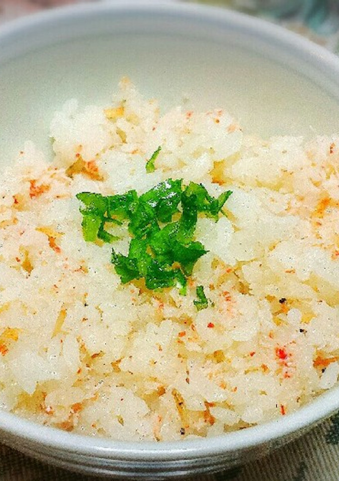 贅沢✴ずわい蟹缶と桜えびの炊き込みご飯♪-レシピのメイン写真