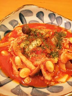 簡単!豚肉ときのこのトマト煮込み-レシピのメイン写真