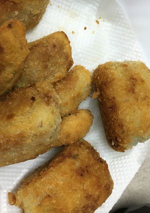 レンコンのハサミ揚げと椎茸の肉詰め-レシピのメイン写真
