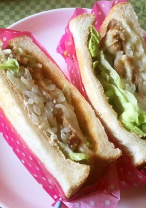 みそハニーしょうが焼きボリュームサンド-レシピのメイン写真