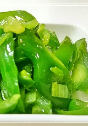 ねぎ塩ピーマン：お弁当野菜おかずストック-レシピのメイン写真