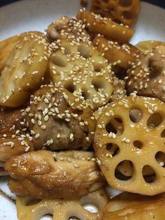 鳥モモ肉と蓮根の甘酢炒め-レシピのメイン写真