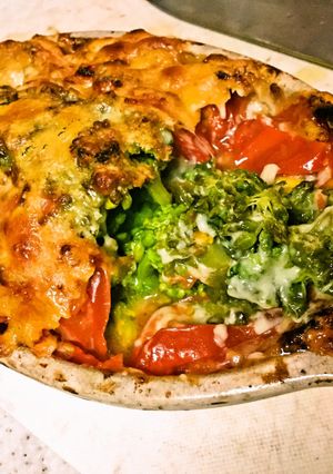 春一番!菜の花とトマトのオーブン焼き-レシピのメイン写真