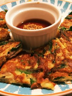 和風なニラ納豆チヂミ-レシピのメイン写真