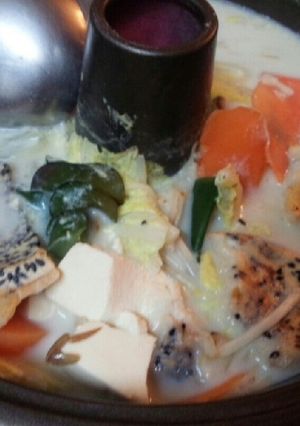 血管ダイエット662(豆乳リボン煎餅鍋)-レシピのメイン写真