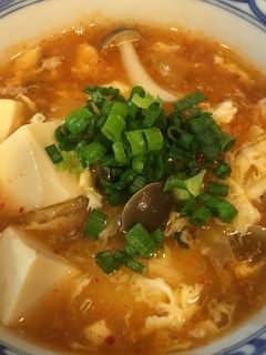 簡単ヘルシー♥キムチと豆腐のとろみスープ-レシピのメイン写真