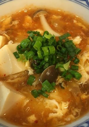 簡単ヘルシー♥キムチと豆腐のとろみスープ-レシピのメイン写真