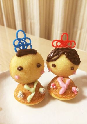 ひなまつり♪鈴カステラのお雛様♪-レシピのメイン写真