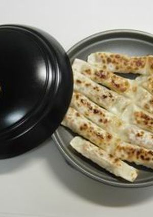 ★れんこんと鮭のミニミニ鉄板棒餃子★-レシピのメイン写真