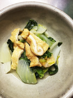 白菜とお揚げさんの蒸し煮(塩麹)-レシピのメイン写真