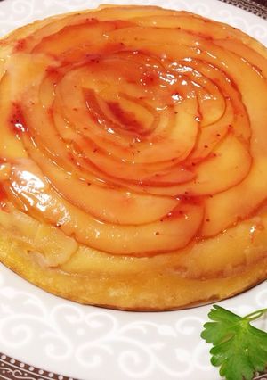 炊飯器で簡単♥️薔薇りんごケーキ-レシピのメイン写真