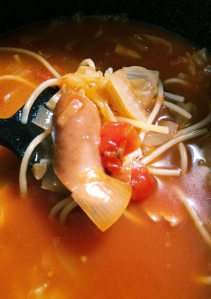 我が家のパスタ入り簡単ミネストローネ-レシピのメイン写真