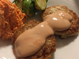 鯵とささみのハンバーグ