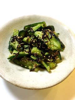 きゅうりのゴマ塩昆布あえ-レシピのメイン写真