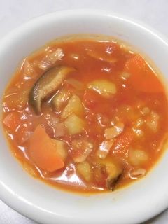 干し椎茸入りトマトスープ-レシピのメイン写真