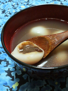 スライス生チョコで♪白玉しるこ-レシピのメイン写真