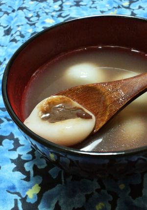スライス生チョコで♪白玉しるこ-レシピのメイン写真