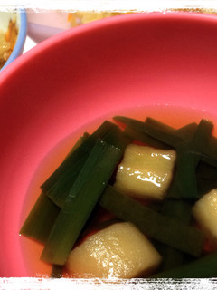 超簡単♪お麩とニラのお吸い物-レシピのメイン写真