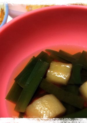 超簡単♪お麩とニラのお吸い物-レシピのメイン写真