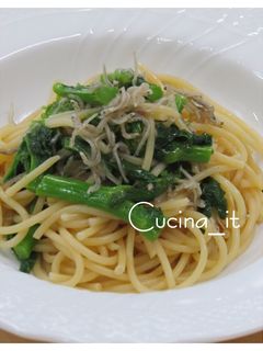 シラスと菜の花のスパゲッティ-レシピのメイン写真