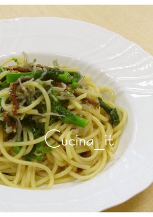 シラスと菜の花、ドライトマトのパスタ-レシピのメイン写真