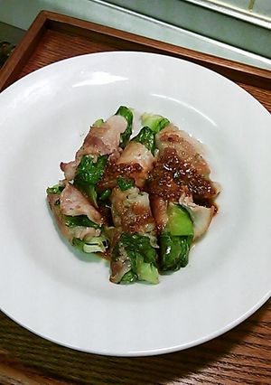 チンゲン菜豚巻き-レシピのメイン写真