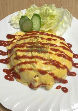 半熟卵のオムライス-レシピのメイン写真