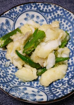 簡単！タラとオクラの塩アン掛け-レシピのメイン写真