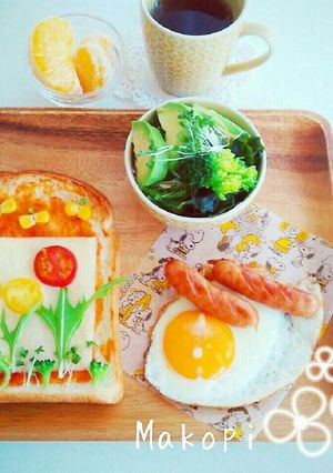 ❀✿お花トースト✿❀-レシピのメイン写真
